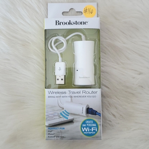 Brookstone | Networking | New Brookstone Wireless Travel Router | Poshmark